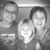 Ds.Ernst Toerien, sy vrou Betsie en hul dogter, Nadja